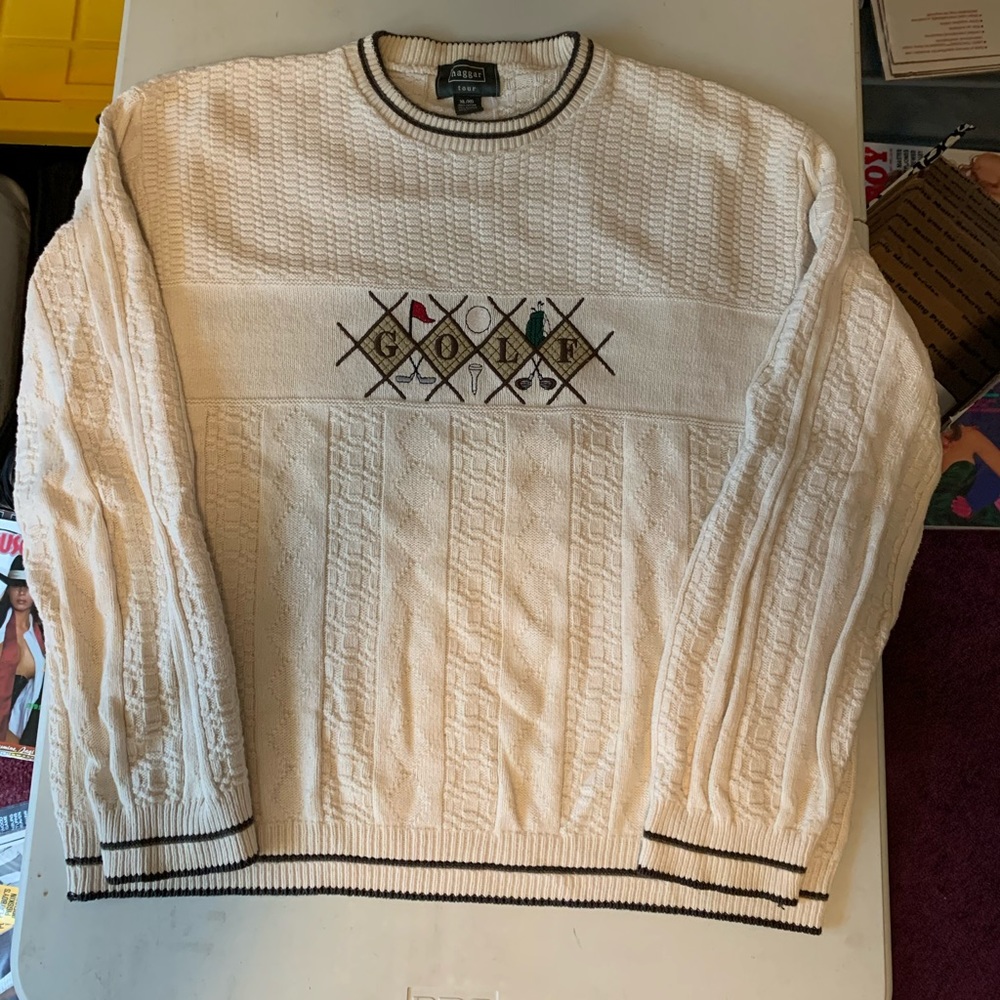 Golf Sweater XL embroidered design